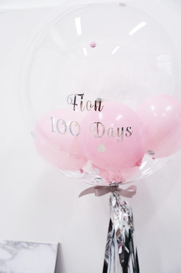 Funlah baby Shower Pastel Pink personalise Balloon