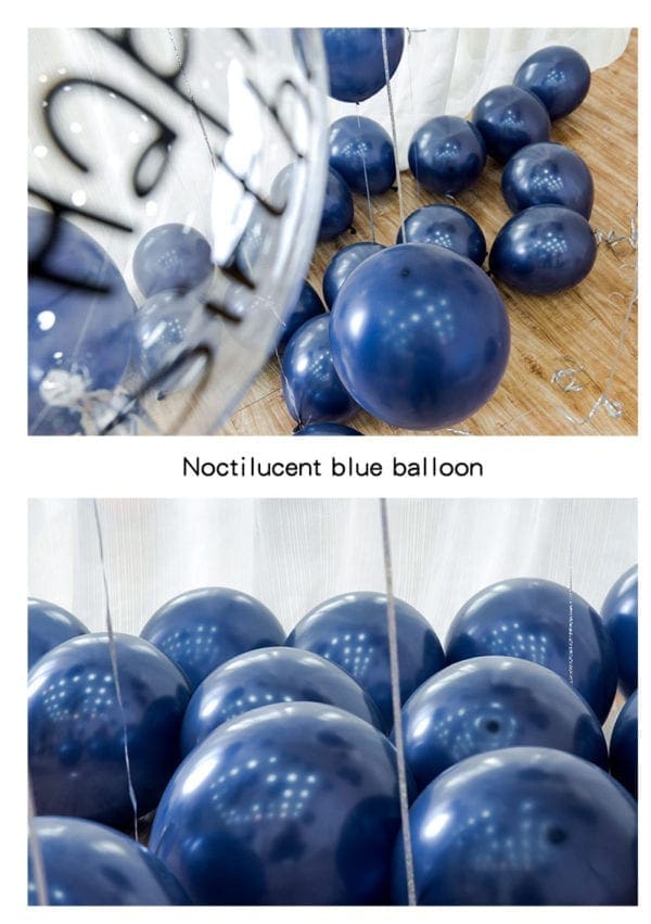 FUnlah balloon cluster bouquet noctiluca blue 3