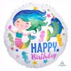 Colourful ocean fun HBD foil balloon