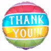 Thank you striped colours Helium Foil Balloon 18 inch