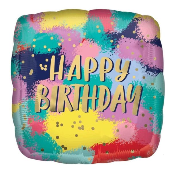 Painted Birthday Colour Balloon