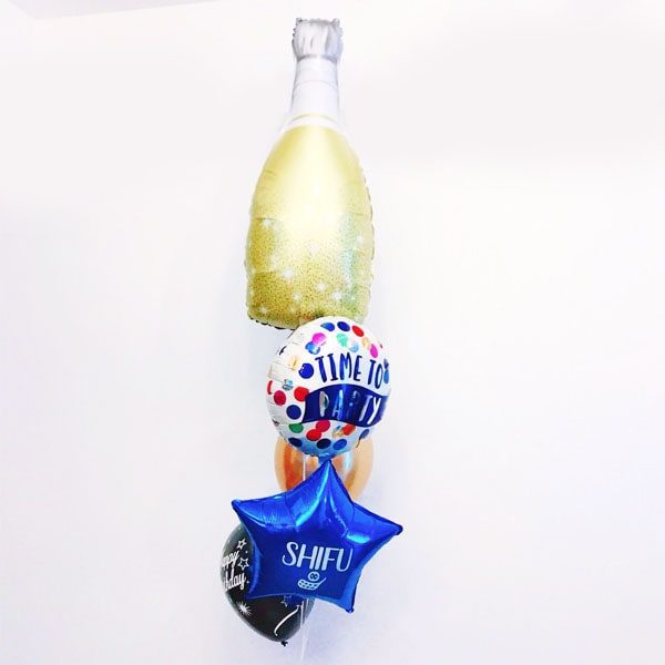 Bubbly Gold Balloon Bouquet