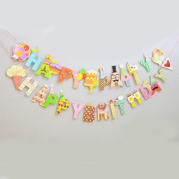 Mr Party Cake Birthday Bunting