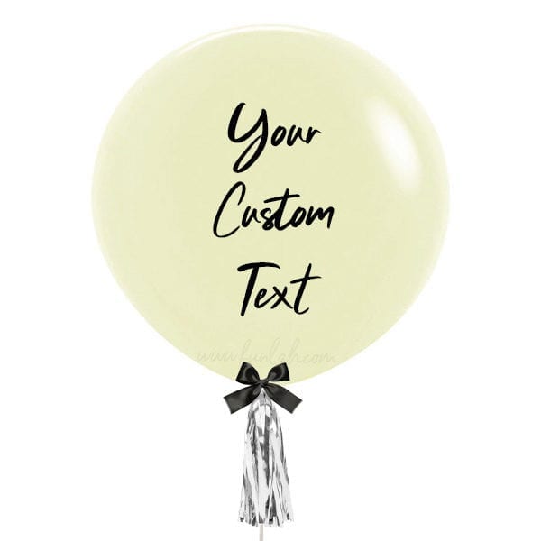 24 inch Customize Pastel Yellow Jumbo Balloon