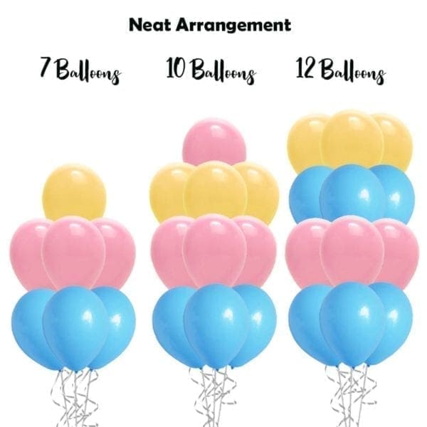 build balloon bouquet solid neat