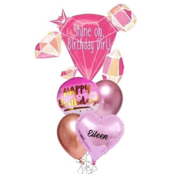 Shine On Gem Birthday Balloon Bouquet