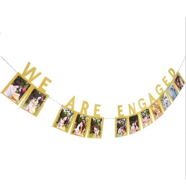 We are Engaged Photo Props