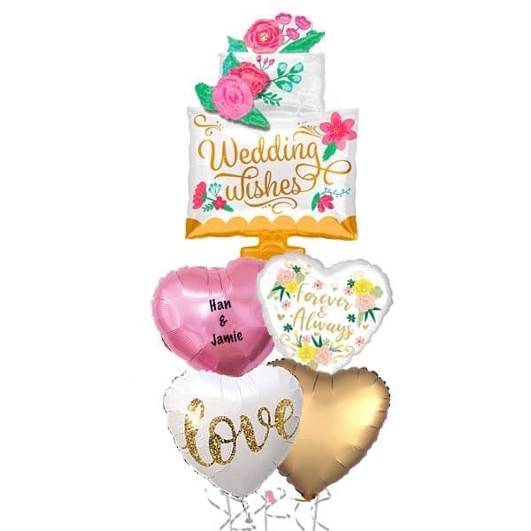 Wedding Wishes Balloon Bouquet