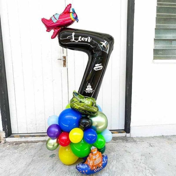 Transport-Vehicles-Balloon-Column-Centerpiece