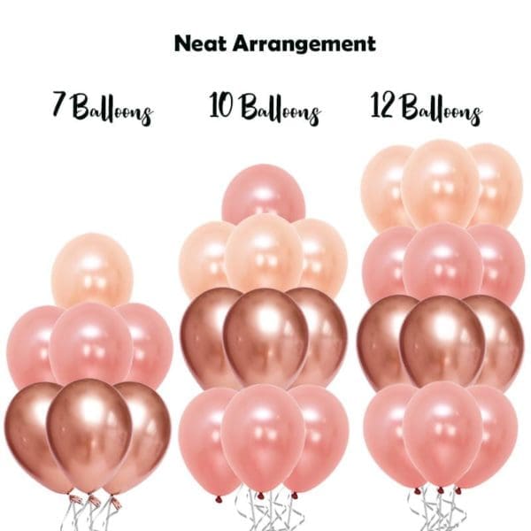 Build balloon bouquet pearl chrome neat
