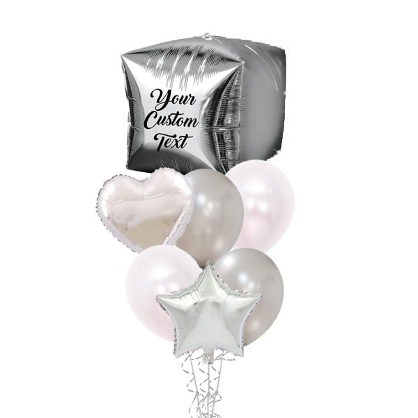 White and Silver Butterfly – Funtastic Balloon Creations