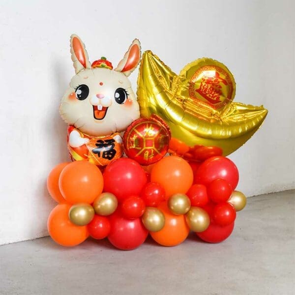 Year Of Rabbit CNY Balloon Centerpiece