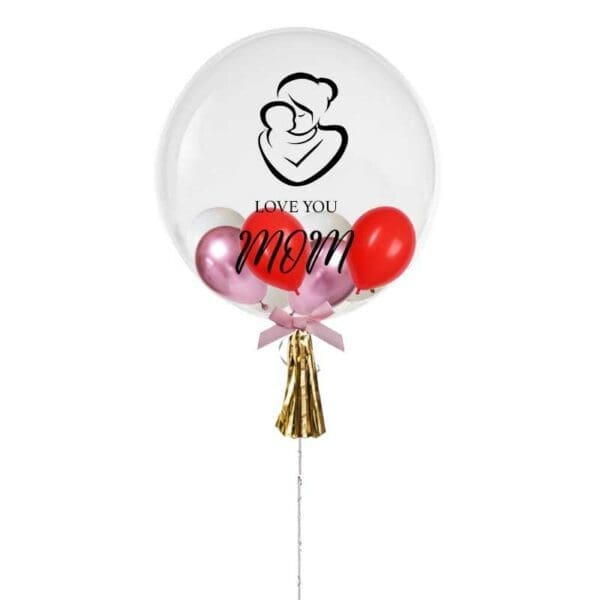 24 inch Mothers Day Balloon Love Mom - Image 2