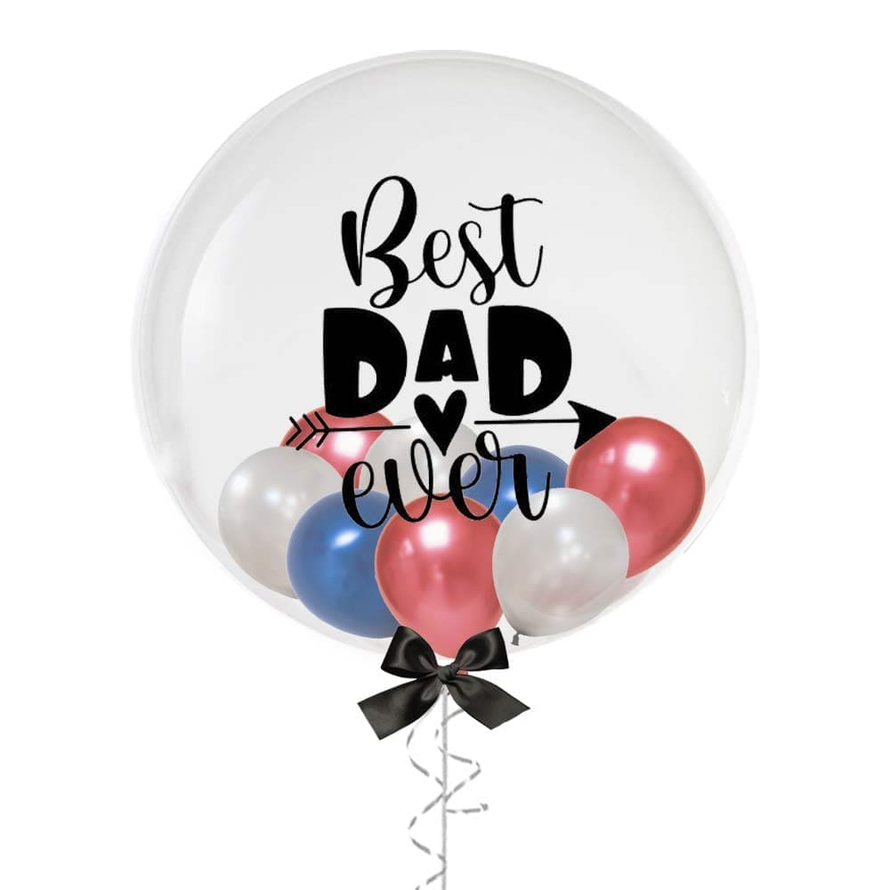 24" Father's Day Best Dad Ever Balloon with Mini Balloons