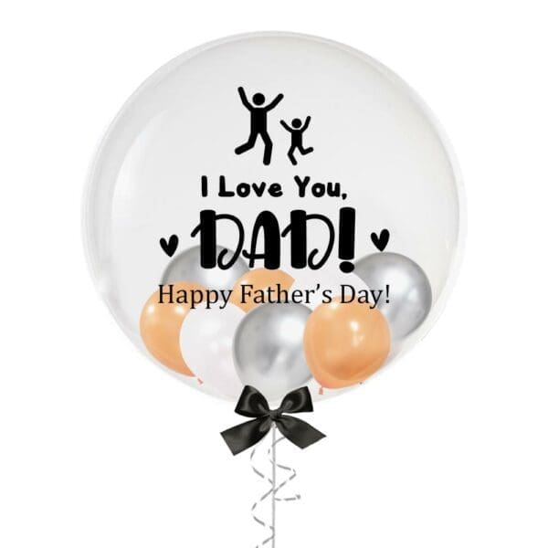 24" Father's Day I love You Dad Balloon with Mini Balloons