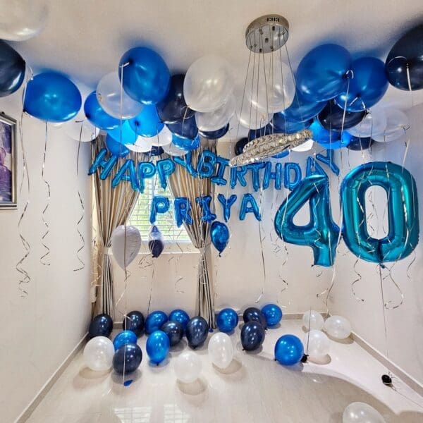 Funlah Happy Birthday Monochrome Balloon Package - Image 2