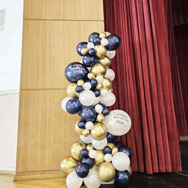 Organic Balloon Garland with Customize Text
