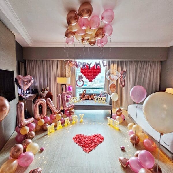 Ultimate Proposal Marry Me Love Balloon Package