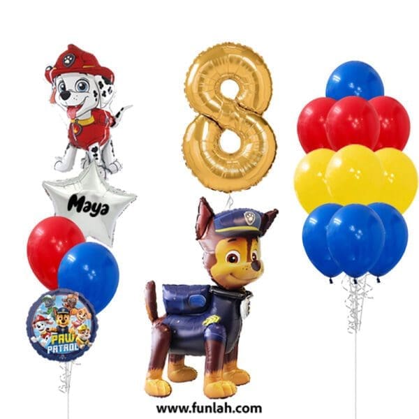 Chase & Marshall Paw Patrol Ultimate Bash Balloon Package