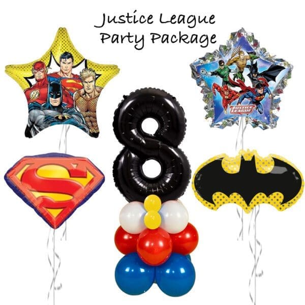 Justice League Balloon Party Package