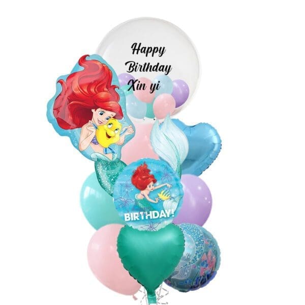 Disney Princess Ariel Happy Birthday Deluxe Bouquet