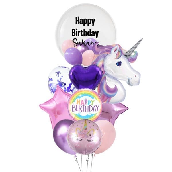 Magical Unicorn Deluxe Balloon Bouquet
