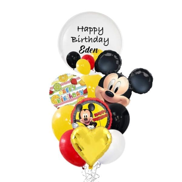 Mickey Mouse Forever Happy Birthday Deluxe Balloon Bouquet