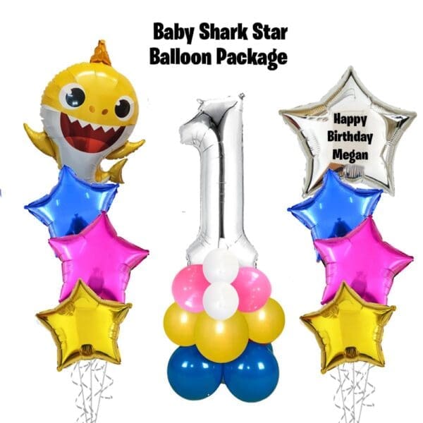 Star Balloon Package - Baby Shark