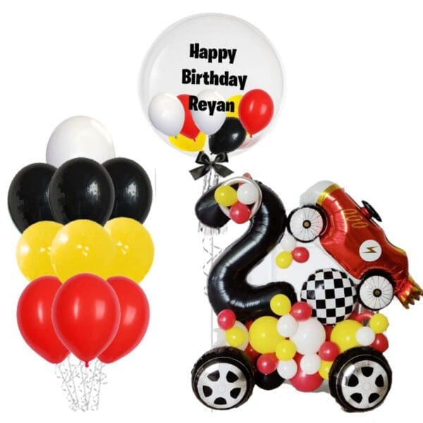 Vintage Car Deluxe Celebration Balloon Package