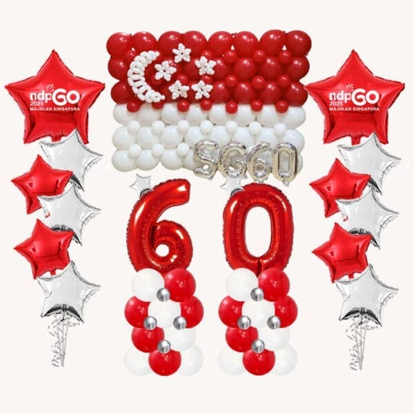 SG60 Super Red National Day Grand Balloon Package