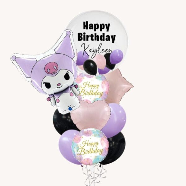Kuromi Deluxe Birthday Balloon Bouquet
