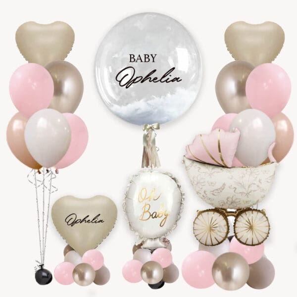 Baby Shower Vintage Carriage Balloon Package